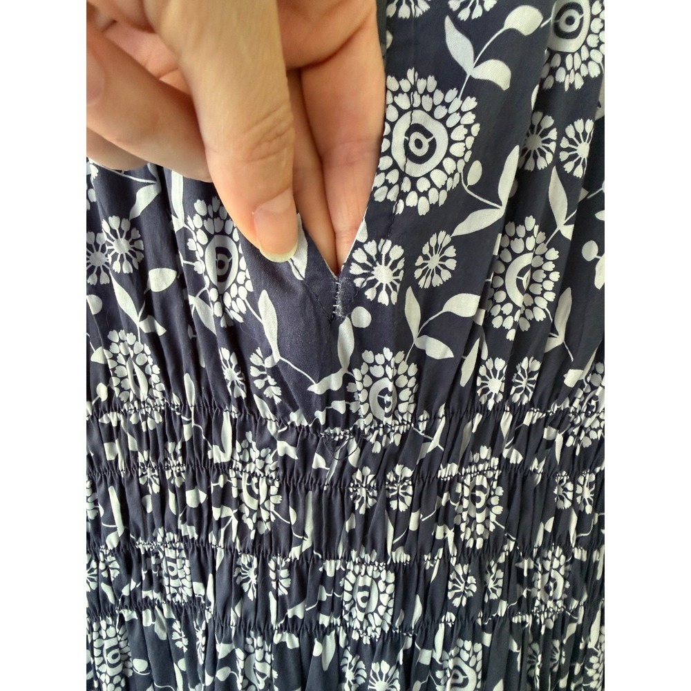 Hyacinth House Tuckernuck Keeley Smocked Cotton Floral Maxi Dress Womens M Med - Picture 8 of 10